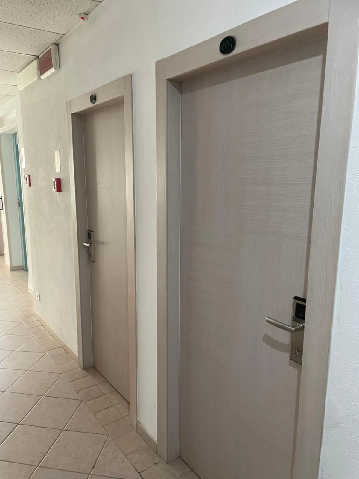Hodnik sa vratima soba · Hotel Blumen, Viserba