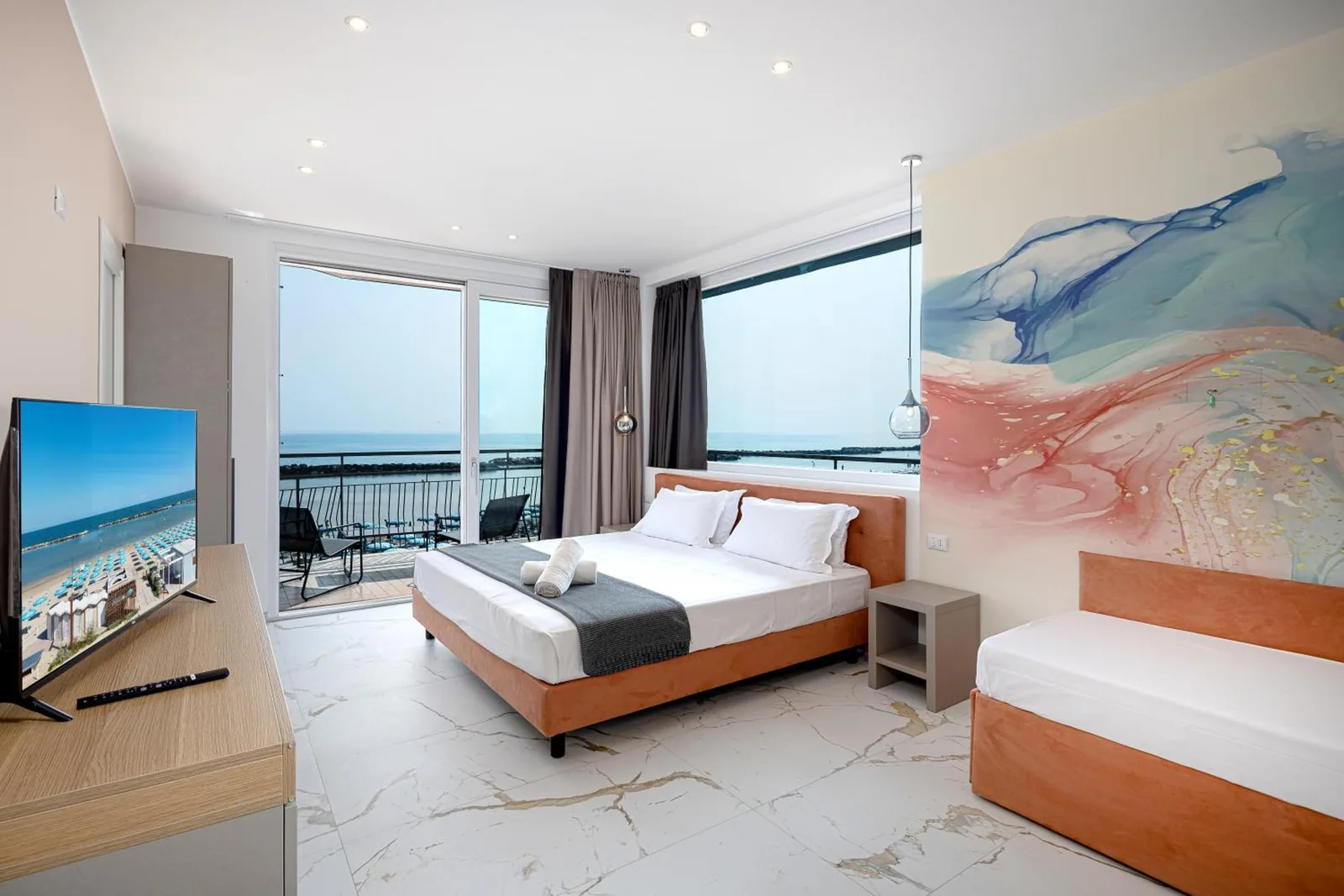 Soba sa krevetom i balkonom prema moru · Hotel Cola, Bellaria - Igea Marina