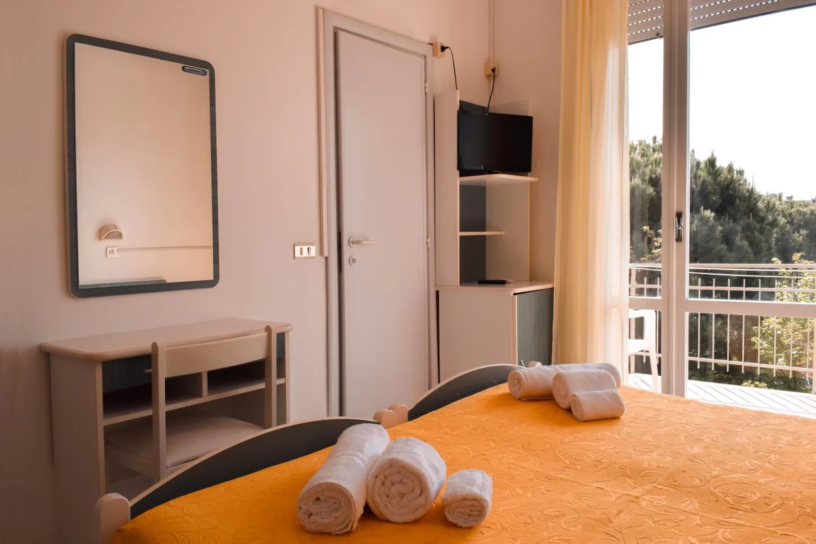 Soba sa krevetom, televizorom i balkonom · Hotel Zeus, Cervia - Pinarella